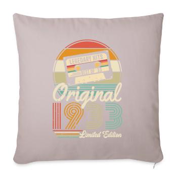 Retro Birthday 1933 - Sofa pillowcase 17,3'' x 17,3'' (45 x 45 cm) - light taupe - Front
