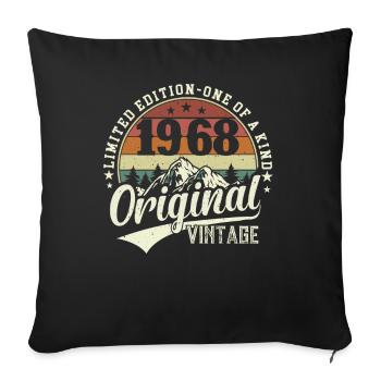 Légendaire 56e anniversaire 1968 - Housse de coussin décorative 45 x 45 cm - noir - Devant