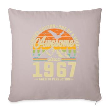 Legendary 57th birthday 1967 - Sofa pillowcase 17,3'' x 17,3'' (45 x 45 cm) - light taupe - Front