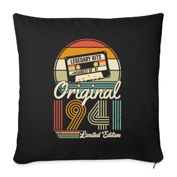 Vintage 1941 - idée cadeau d’anniversaire rétro 83e - Housse de coussin décorative 45 x 45 cm - noir - Devant