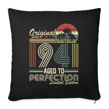 83. Geburtstag Vintage 1941 Retro Style - Sofakissenbezug 45 x 45 cm - Schwarz - Vorne