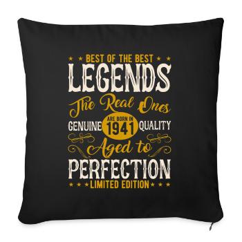 Legendärer 83. Geburtstag 1941 Retro Style - Sofakissenbezug 45 x 45 cm - Schwarz - Vorne