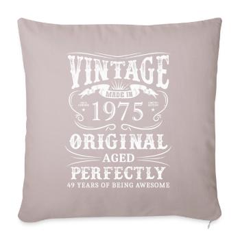 Vintage Made In 1975 49 Years Of Being Awesome - Sofakissenbezug 45 x 45 cm - helles Taupe - Vorne