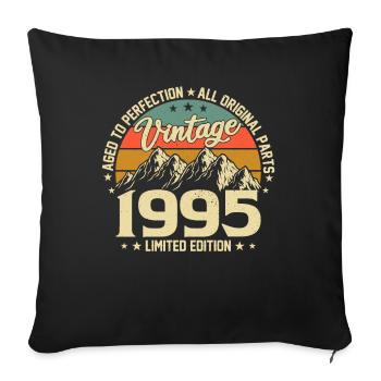 Legendary Born in 1995 - Sofa pillowcase 17,3'' x 17,3'' (45 x 45 cm) - black - Front