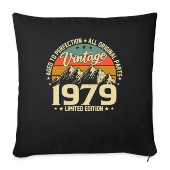 Millésime 1979 Légendes - Housse de coussin décorative 45 x 45 cm - noir - Devant