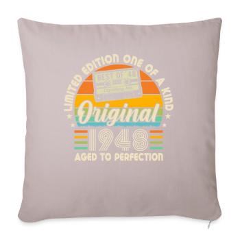 Honorable vintage 1948 - Sofa pillowcase 17,3'' x 17,3'' (45 x 45 cm) - light taupe - Front
