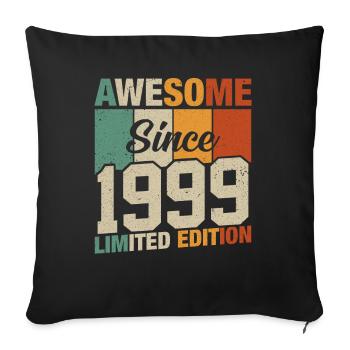 Année jubilaire 1999 - Housse de coussin décorative 45 x 45 cm - noir - Devant