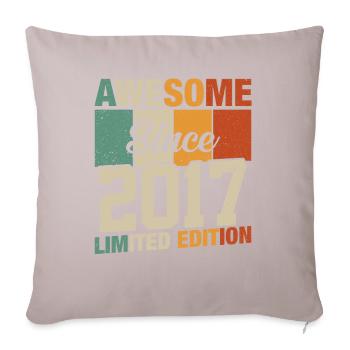 Vintage Birthday Legend 2017 - Sofa pillowcase 17,3'' x 17,3'' (45 x 45 cm) - light taupe - Front