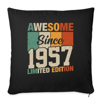 Légendes de 1957 - Housse de coussin décorative 45 x 45 cm - noir - Devant
