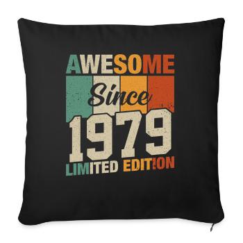Millésime 1979 Légendes - Housse de coussin décorative 45 x 45 cm - noir - Devant