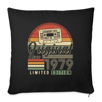 Légendes de 1979 - Housse de coussin décorative 45 x 45 cm - noir - Devant