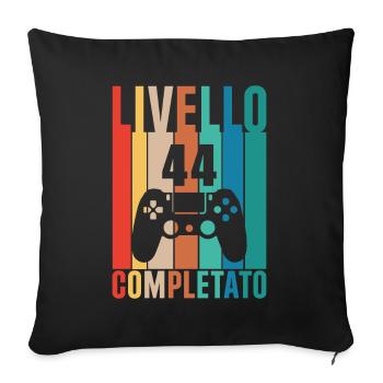 Level 44 - Sofa pillowcase 17,3'' x 17,3'' (45 x 45 cm) - black - Front