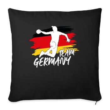 Germany Handball Masterclass - Sofa pillowcase 17,3'' x 17,3'' (45 x 45 cm) - black - Front