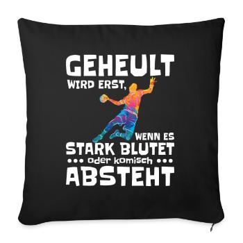 Bloody Handball Dance - Sofa pillowcase 17,3'' x 17,3'' (45 x 45 cm) - black - Front
