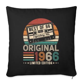 Legends of 1966 - Sofa pillowcase 17,3'' x 17,3'' (45 x 45 cm) - black - Front