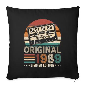 Legends of '89 - Sofa pillowcase 17,3'' x 17,3'' (45 x 45 cm) - black - Front