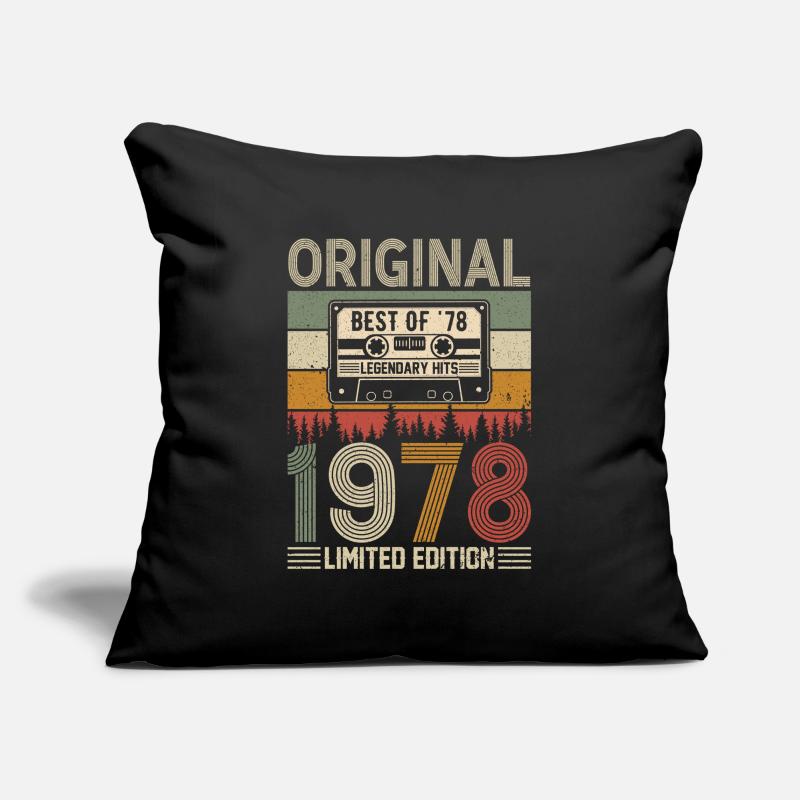 Birthday Nostalgia '78 Sofa pillowcase 17,3'' x 17,3'' (45 x 45 cm)