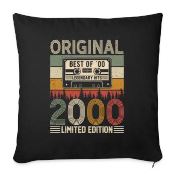 Timeless Jubilee Tradition 2000 - Sofa pillowcase 17,3'' x 17,3'' (45 x 45 cm) - black - Front