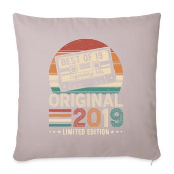 Joie du Jubilé 2019 - Housse de coussin décorative 45 x 45 cm - taupe clair - Devant
