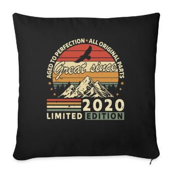 2020 - Housse de coussin décorative 45 x 45 cm - noir - Devant