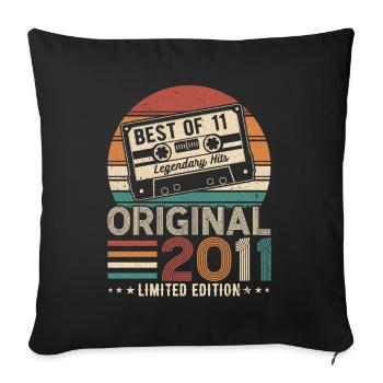 Golden Jubilee 2011 - Sofa pillowcase 17,3'' x 17,3'' (45 x 45 cm) - black - Front