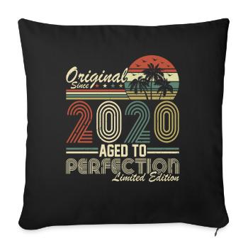 2020 - Housse de coussin décorative 45 x 45 cm - noir - Devant
