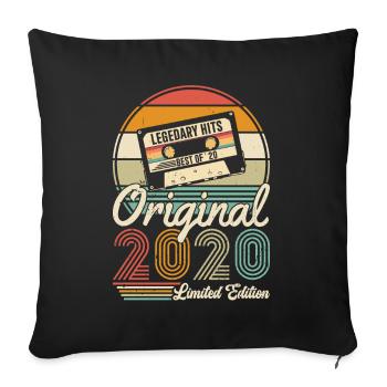 2020 - Housse de coussin décorative 45 x 45 cm - noir - Devant