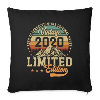 2020 - Housse de coussin décorative 45 x 45 cm - noir - Devant