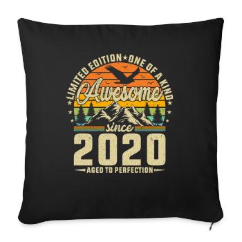 Inspirational 2020 Vintage Vintage Design - Sofa pillowcase 17,3'' x 17,3'' (45 x 45 cm) - black - Front