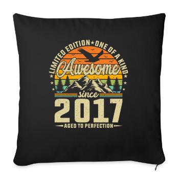 Créations en 2017 - Housse de coussin décorative 45 x 45 cm - noir - Devant