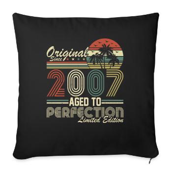 Originals 2007 Vintage Retro Vintage - Sofa pillowcase 17,3'' x 17,3'' (45 x 45 cm) - black - Front