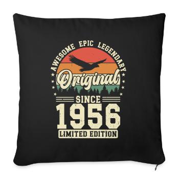 Originals 1956 Vintage Vintage Retro Design - Sofa pillowcase 17,3'' x 17,3'' (45 x 45 cm) - black - Front
