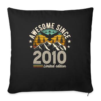 Millésime Légende 2010 - Housse de coussin décorative 45 x 45 cm - noir - Devant