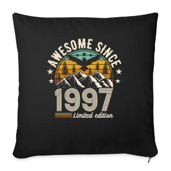 Vintage 1997 Legends - Sofa pillowcase 17,3'' x 17,3'' (45 x 45 cm) - black - Front