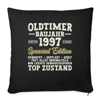 Vintage 1997 Legends - Sofa pillowcase 17,3'' x 17,3'' (45 x 45 cm) - black - Front
