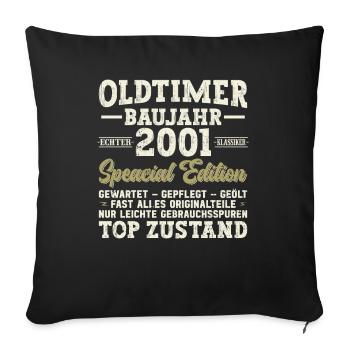 Vintage Born Legends 2001 - Sofakissenbezug 45 x 45 cm - Schwarz - Vorne