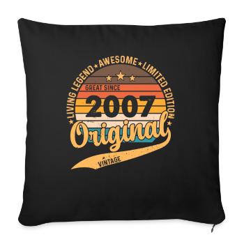 Vintage 2007 - Born Legends - Sofakissenbezug 45 x 45 cm - Schwarz - Vorne