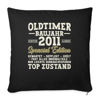 Millésime Légende 2011 - Housse de coussin décorative 45 x 45 cm - noir - Devant