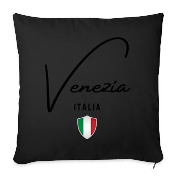 I love Venice, Venice Italy - Sofa pillowcase 17,3'' x 17,3'' (45 x 45 cm) - black - Front