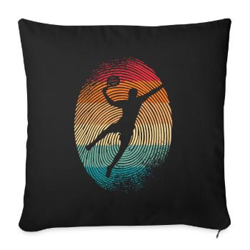 Padel Tennis Padel Tennis Padel Players Men Padel - Sofa pillowcase 17,3'' x 17,3'' (45 x 45 cm) - black - Front