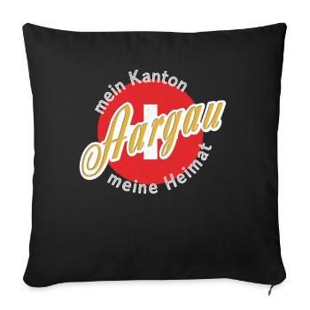 My Home Aargau Gift - Sofa pillowcase 17,3'' x 17,3'' (45 x 45 cm) - black - Front