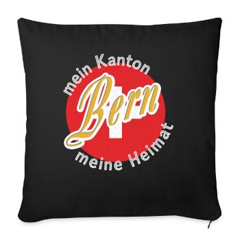 My Home Bern Gift - Sofa pillowcase 17,3'' x 17,3'' (45 x 45 cm) - black - Front