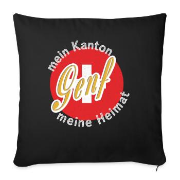 My Homeland Geneva Gift - Sofa pillowcase 17,3'' x 17,3'' (45 x 45 cm) - black - Front