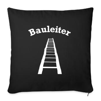 funny construction manager construction site design - Sofa pillowcase 17,3'' x 17,3'' (45 x 45 cm) - black - Front