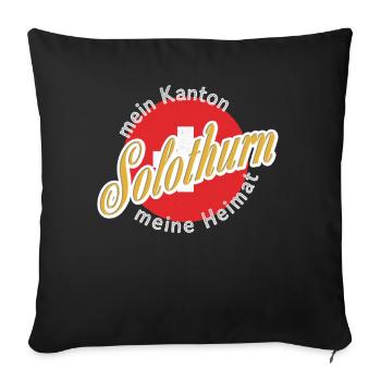 My home Solothurn gift - Sofa pillowcase 17,3'' x 17,3'' (45 x 45 cm) - black - Front