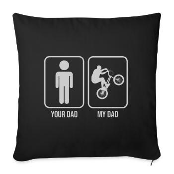 Father - father - father - my father - Sofa pillowcase 17,3'' x 17,3'' (45 x 45 cm) - black - Front