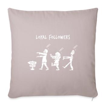 Treue Follower - Sofakissenbezug 45 x 45 cm - helles Taupe - Vorne