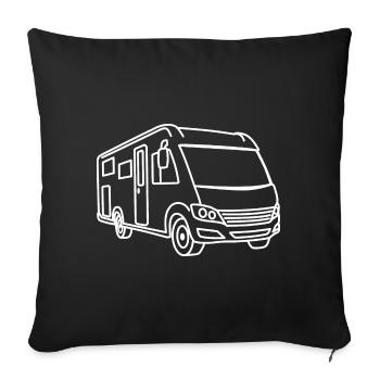 Motorhome Fully Integrated - Front - Contour white - Sofa pillowcase 17,3'' x 17,3'' (45 x 45 cm) - black - Front