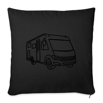 Motorhome Fully Integrated - Front - Contour Black - Sofa pillowcase 17,3'' x 17,3'' (45 x 45 cm) - black - Front