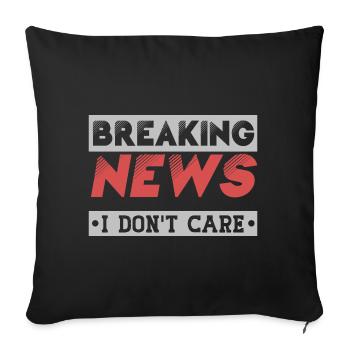 News Fake Newspaper News Producer Gift - Sofa pillowcase 17,3'' x 17,3'' (45 x 45 cm) - black - Front